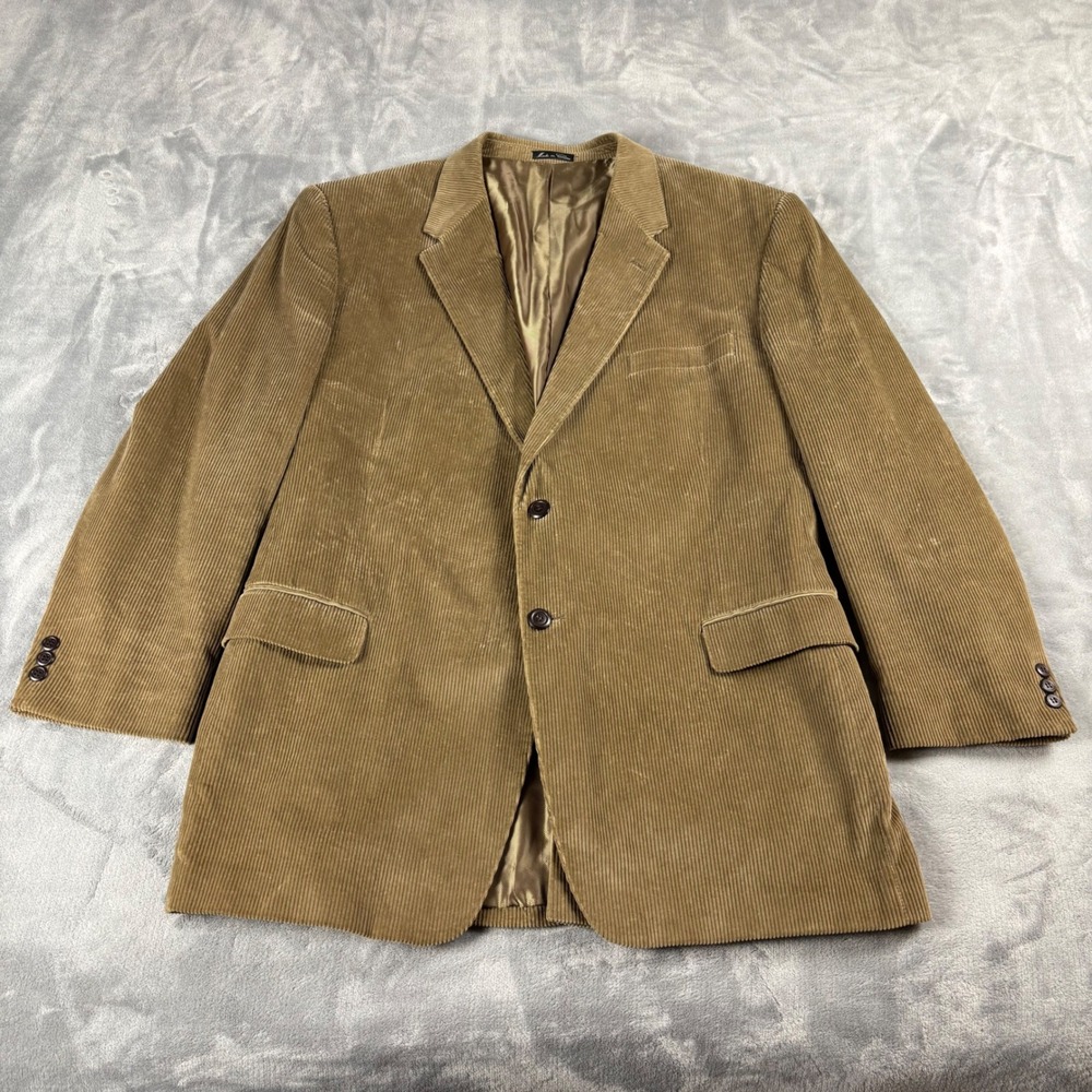 Calvin America Men's Tan Corduroy Casual Sport Coat Blazer Jacket Size‎ 48L